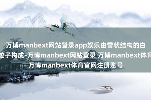 万博manbext网站登录app娱乐由雪状结构的白色不透明冰相粒子构成-万博manbext网站登录 万博manbext体育官网注册账号